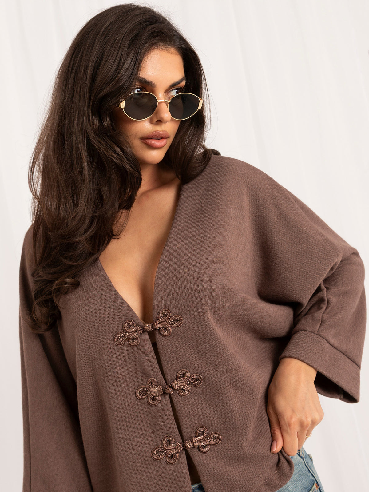 MELFIA® Cardigan im asiatischen Stil