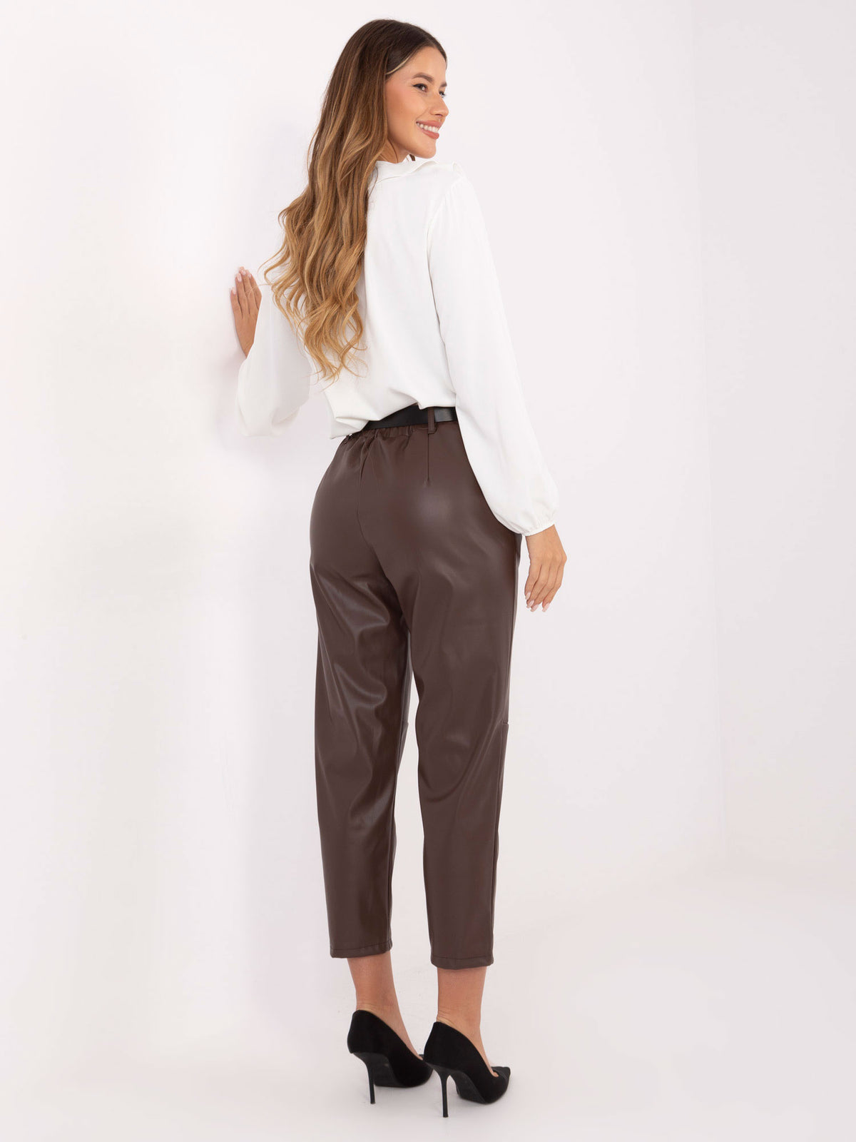 MELFIA Kunstlederhose mit 7/8-Bein
