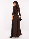 MELFIA Elegante Hose mit Spitzenstreifen