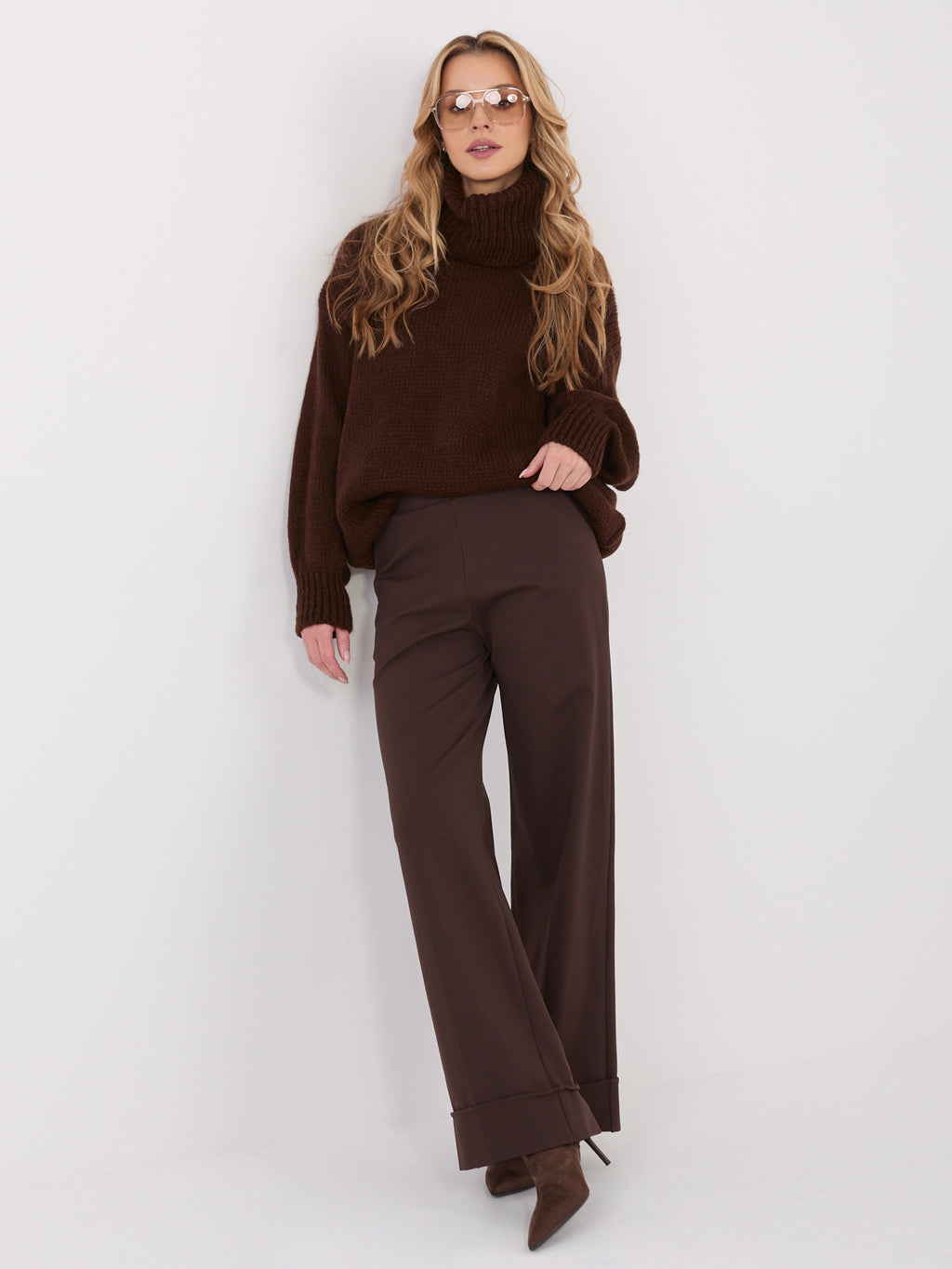 MELFIA – Damenpullover mit Rollkragen aus Mohair-Mix