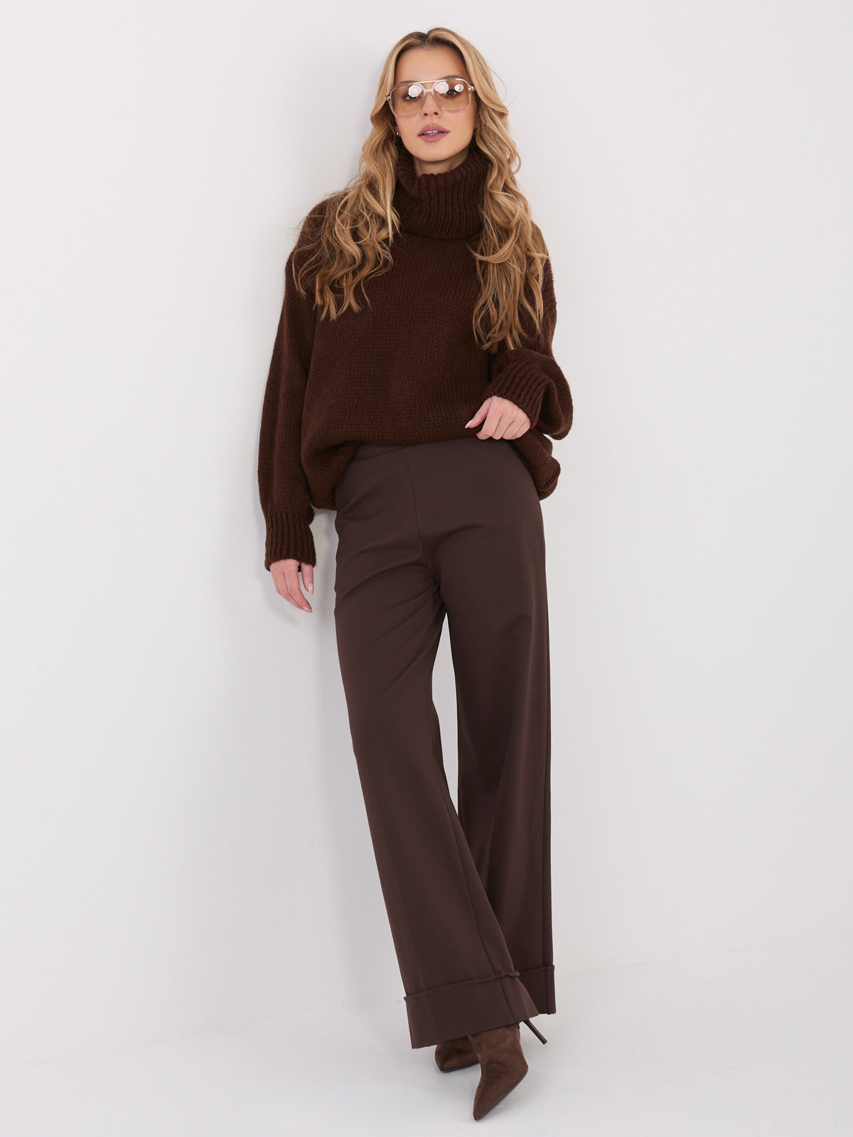 MELFIA – Damenpullover mit Rollkragen aus Mohair-Mix