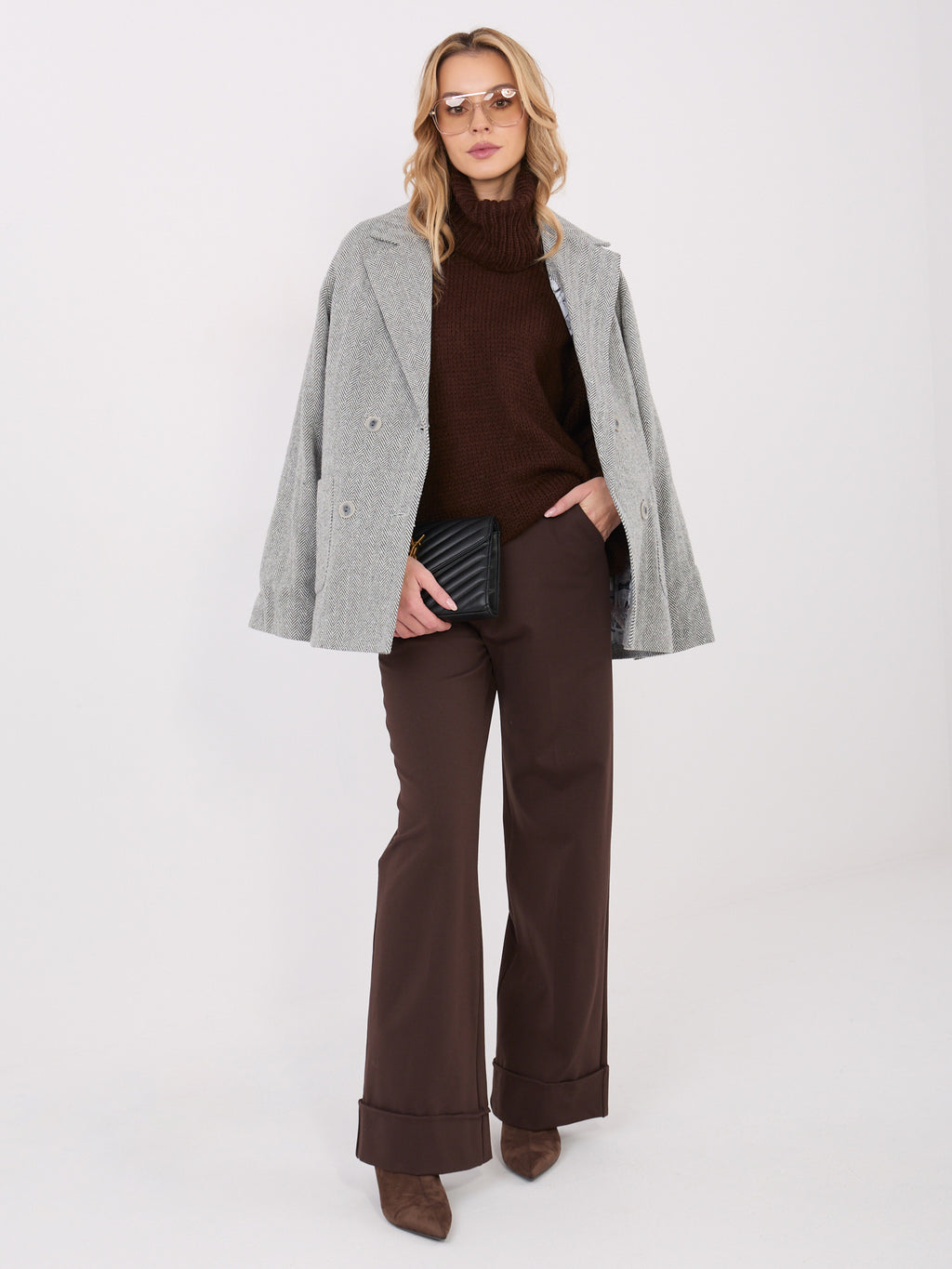 MELFIA – Damenpullover mit Rollkragen aus Mohair-Mix