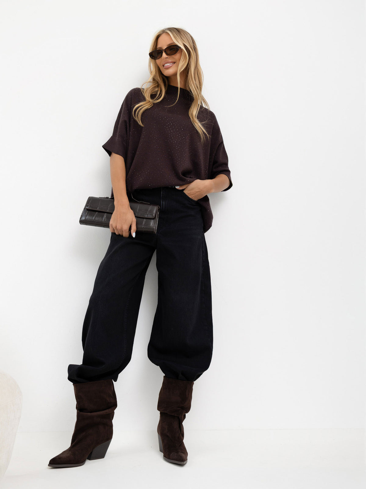 MELFIA® Damenpullover mit Fledermausärmeln