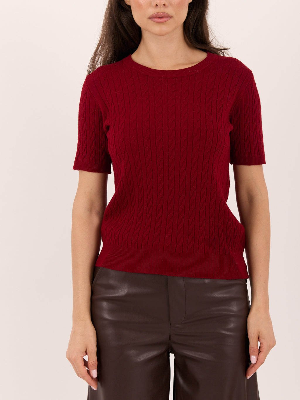 MELFIA – Klassischer Zopfstrickpullover