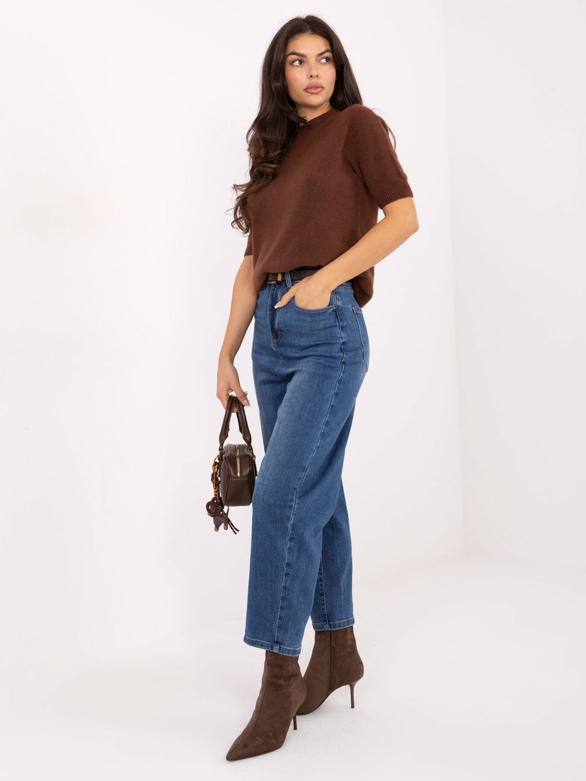 MELFIA Balloon-Jeans mit Gürtel