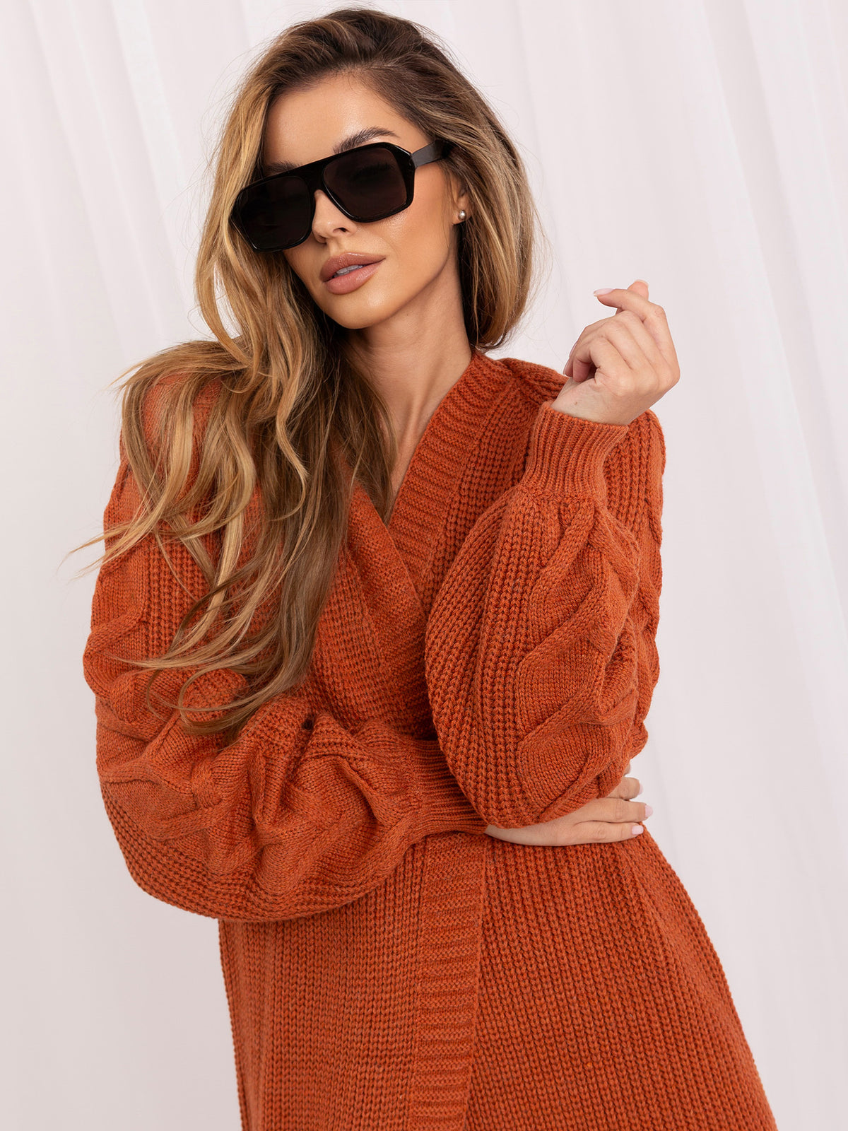 MELFIA – Langer Cardigan ohne Verschluss