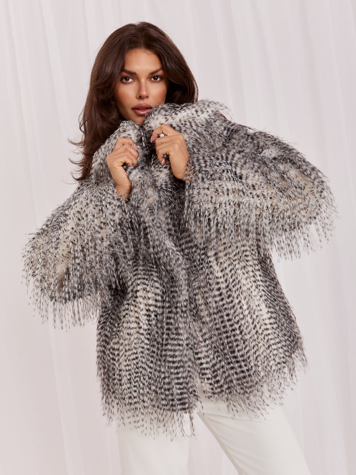 MELFIA  Elegante Felljacke mit Futter
