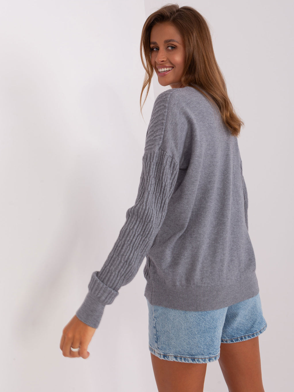 MELFIA – Klassischer Strickpullover mit Muster