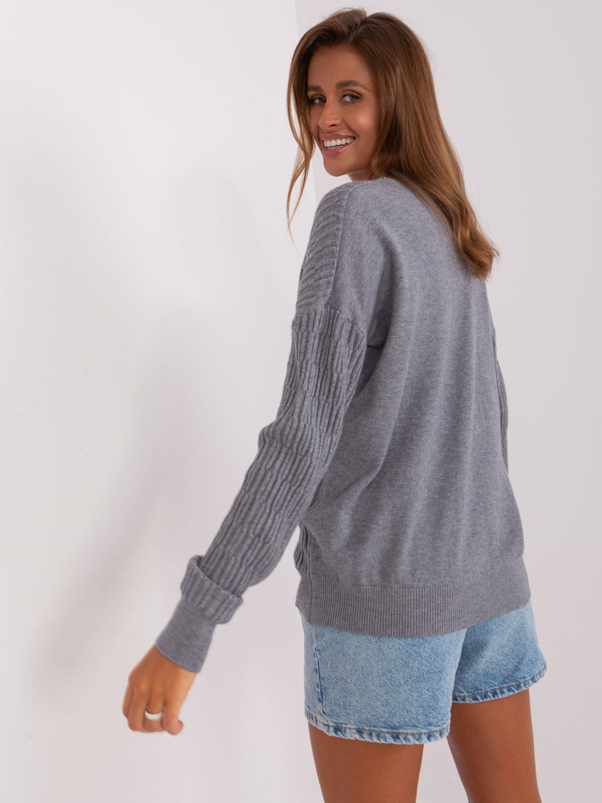 MELFIA – Klassischer Strickpullover mit Muster