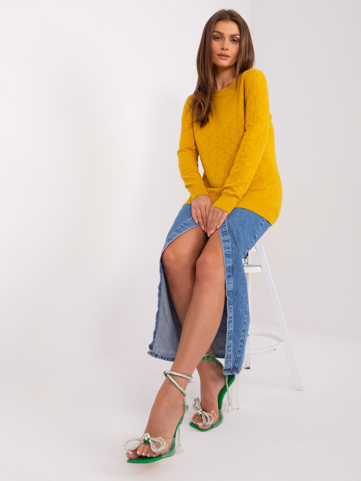 MELFIA – Feinstrickpullover mit dezentem Muster