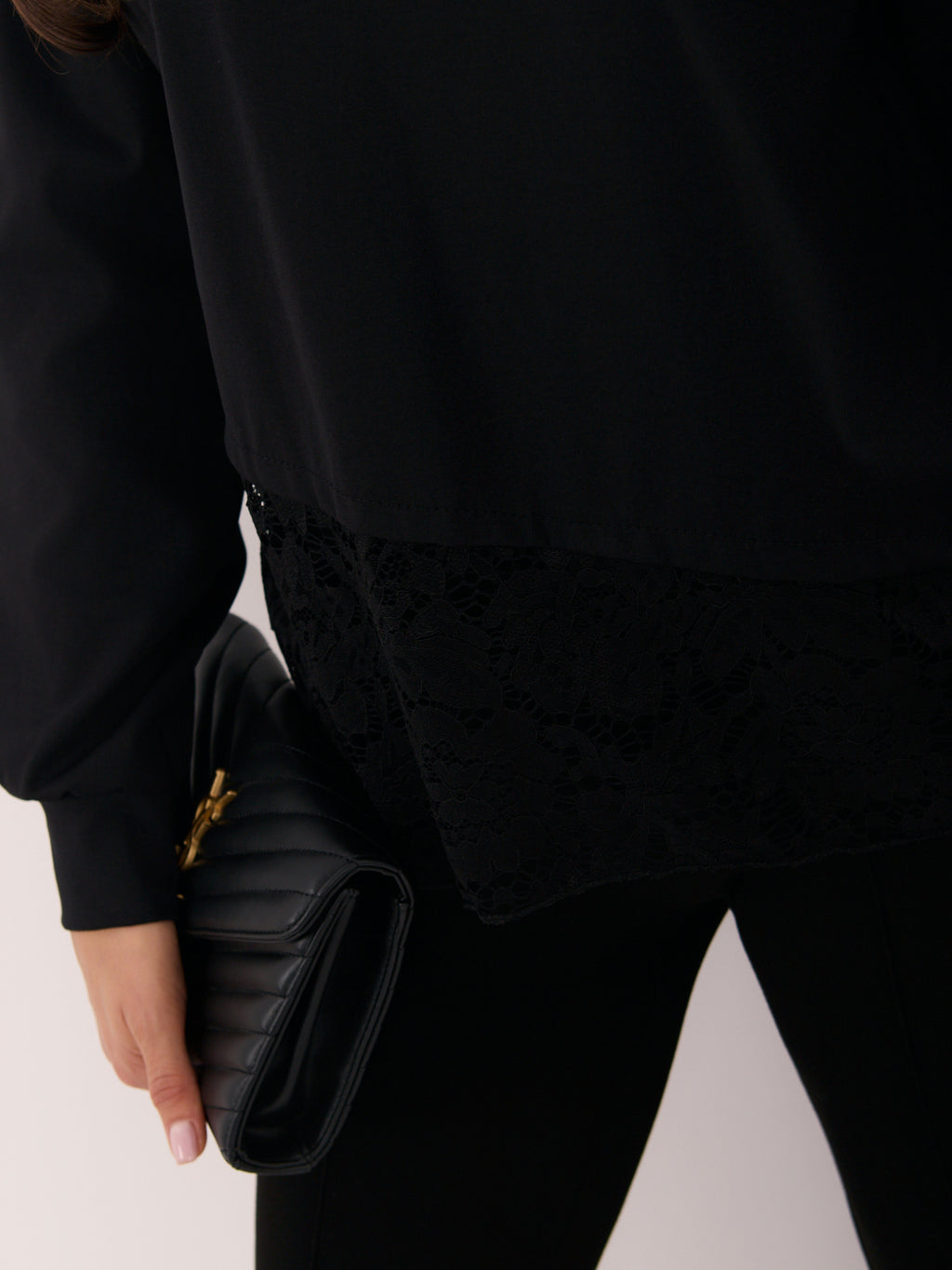 MELFIA ARIA – Elegante Bluse mit Spitzenbesatz