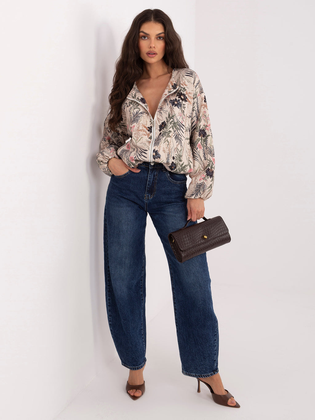 MELFIA Floral Bomber Jacket