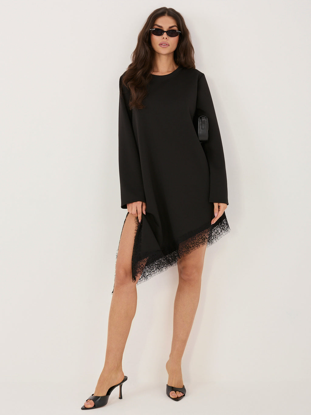 MELFIA® Asymmetrisches Spitzenkleid