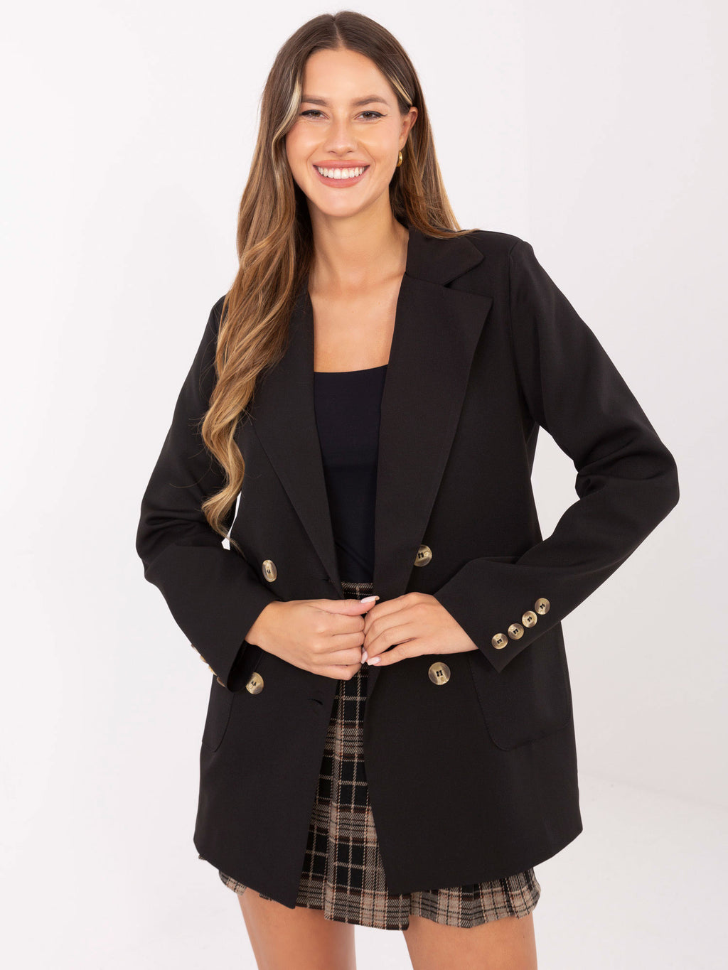 MELFIA Elegante Jacke mit Schulterpolstern