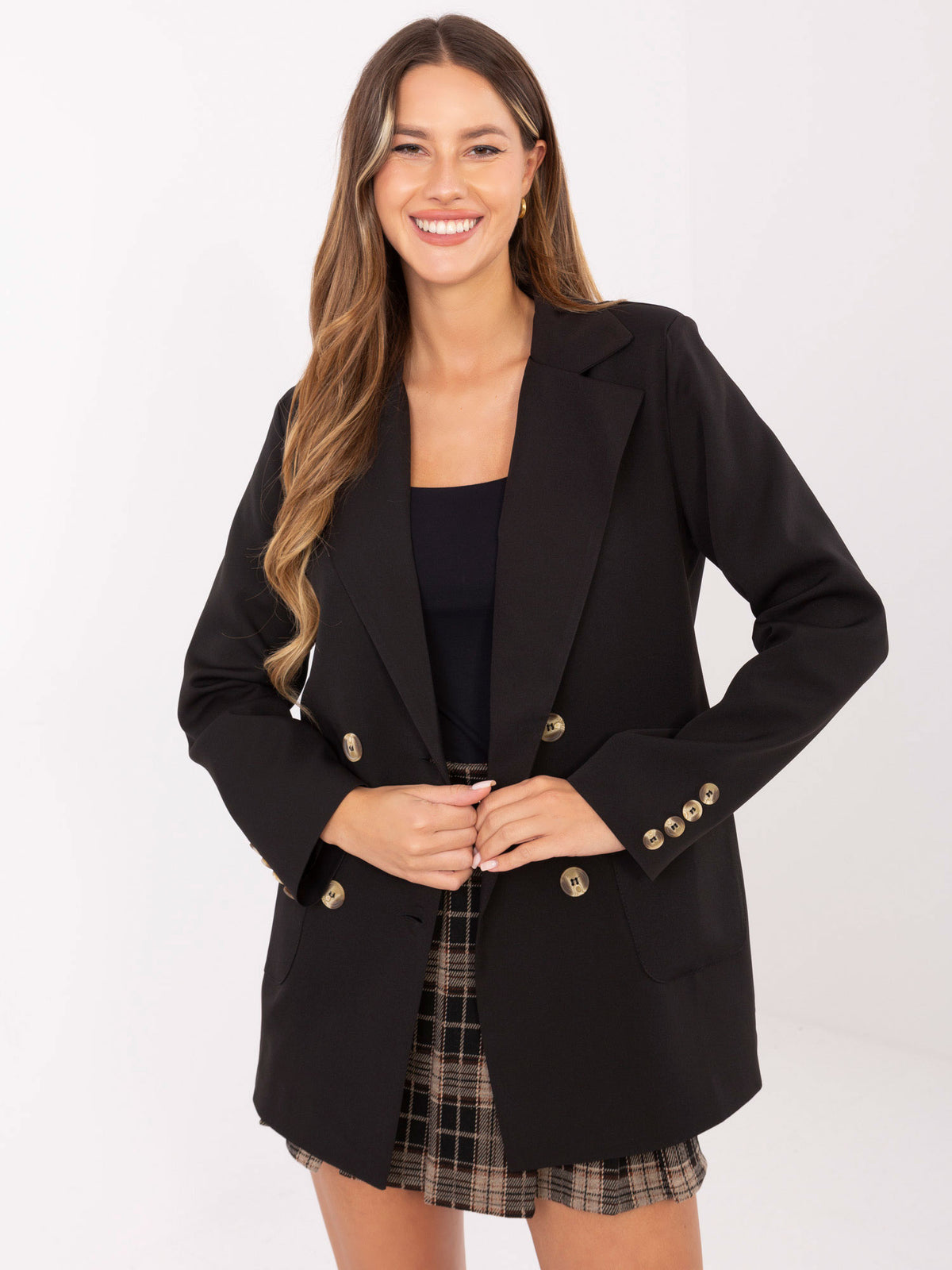 MELFIA Elegante Jacke mit Schulterpolstern