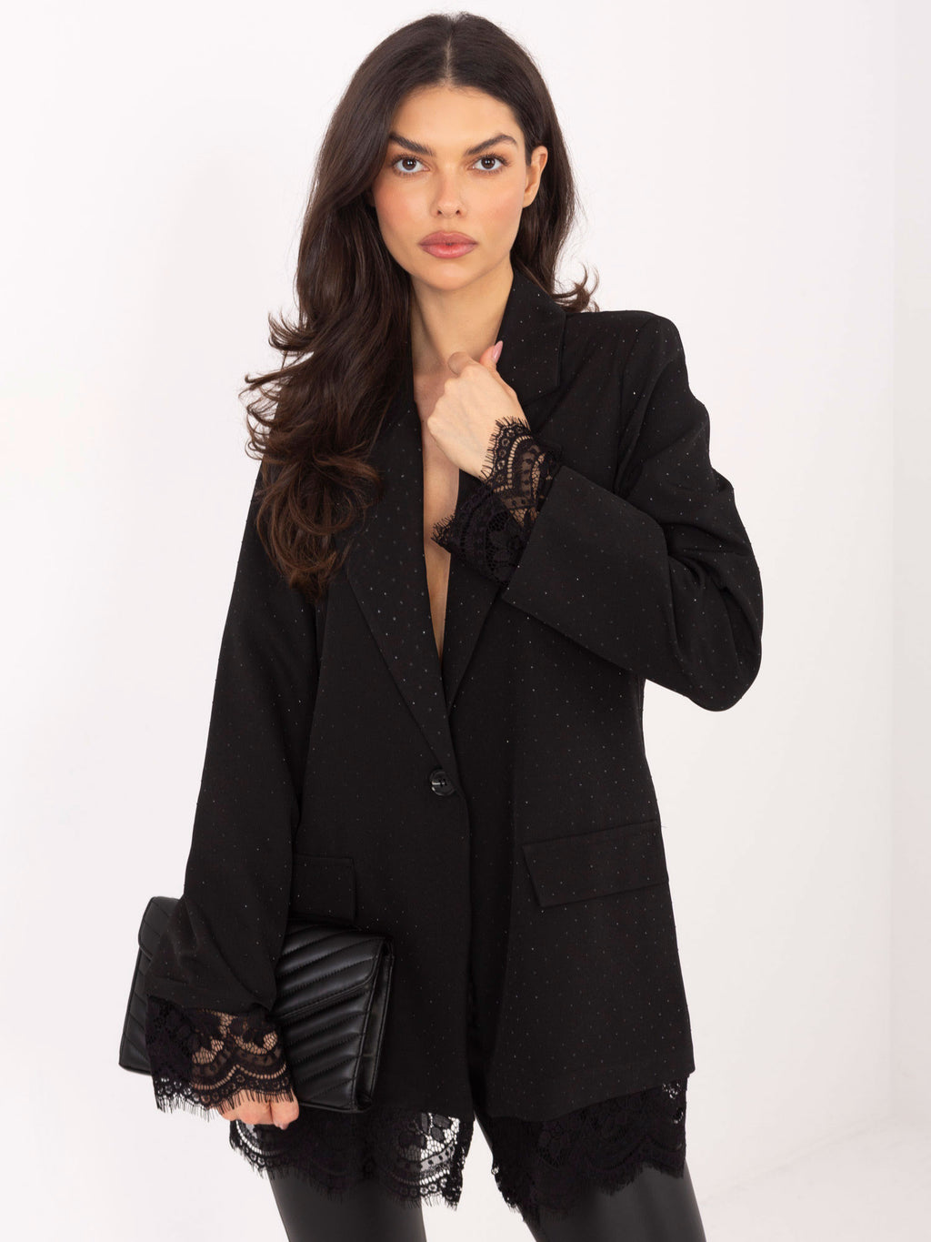 MELFIA Elegante Jacke mit Spitzendetails