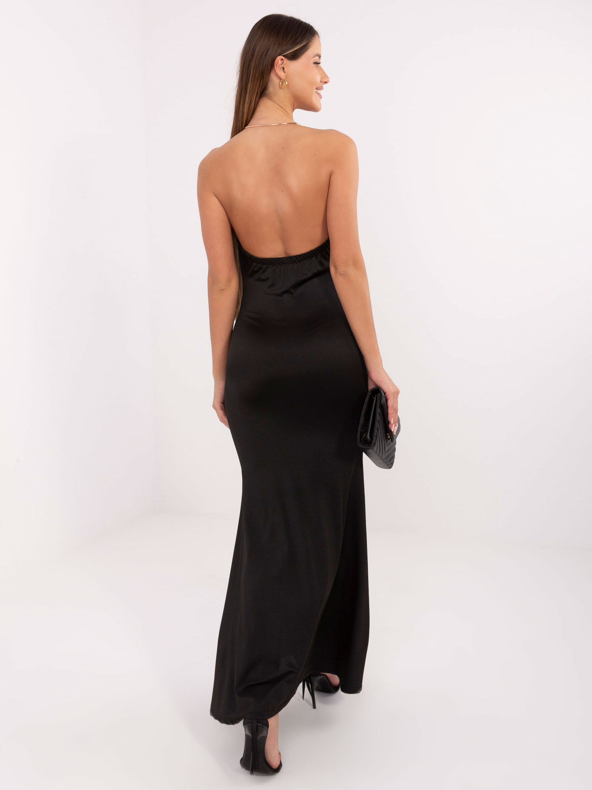 MELFIA Open Back Maxi Evening Dress