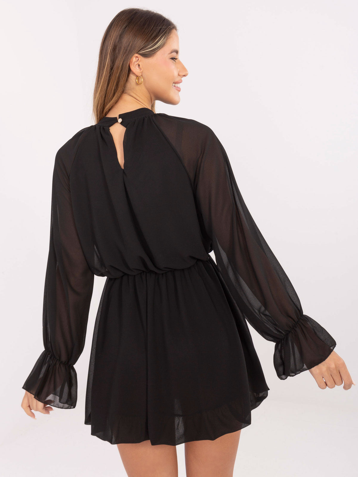 MELFIA Elegantes Cocktailkleid mit Rüsche
