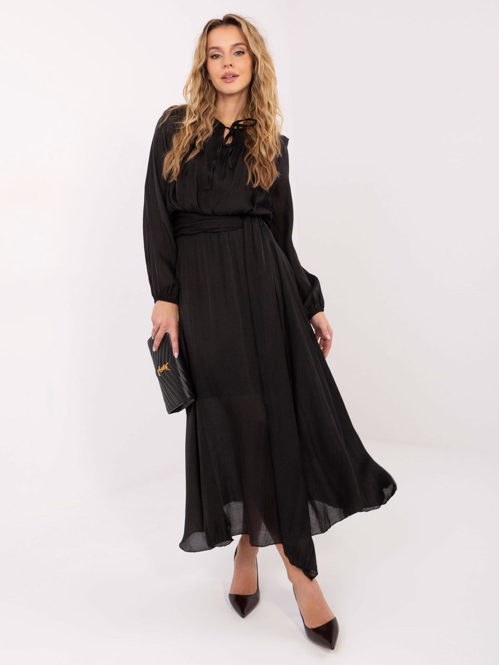 MELFIA Elegantes Kleid mit Gebundenem Dekolleté