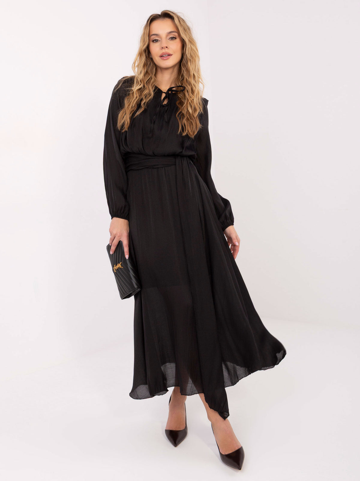 MELFIA Elegantes Kleid mit Gebundenem Dekolleté
