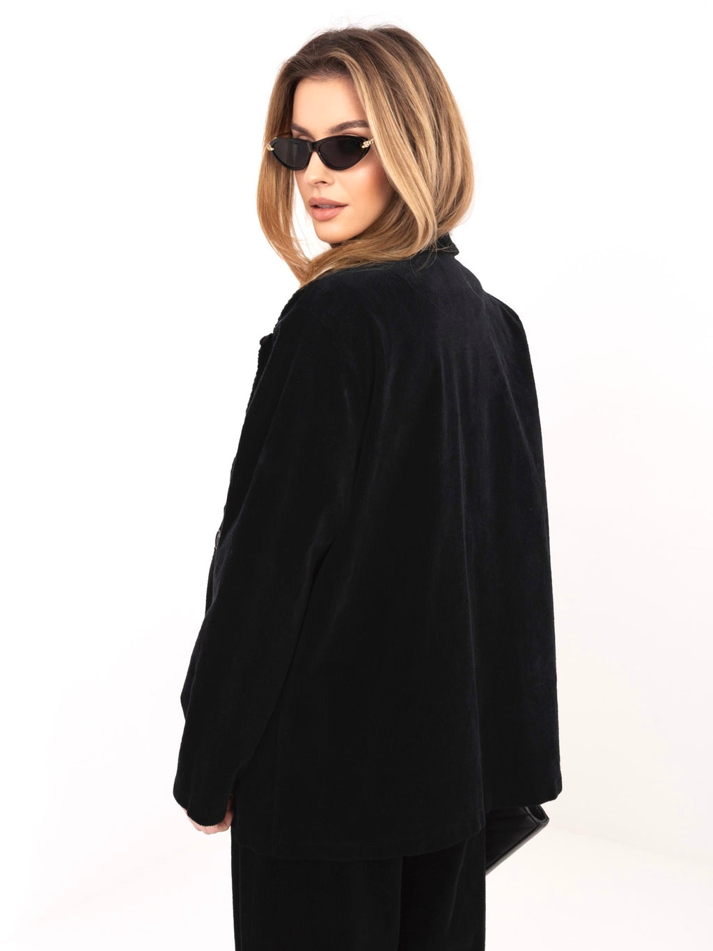 MELFIA  Cordjacke mit Taschenimitat