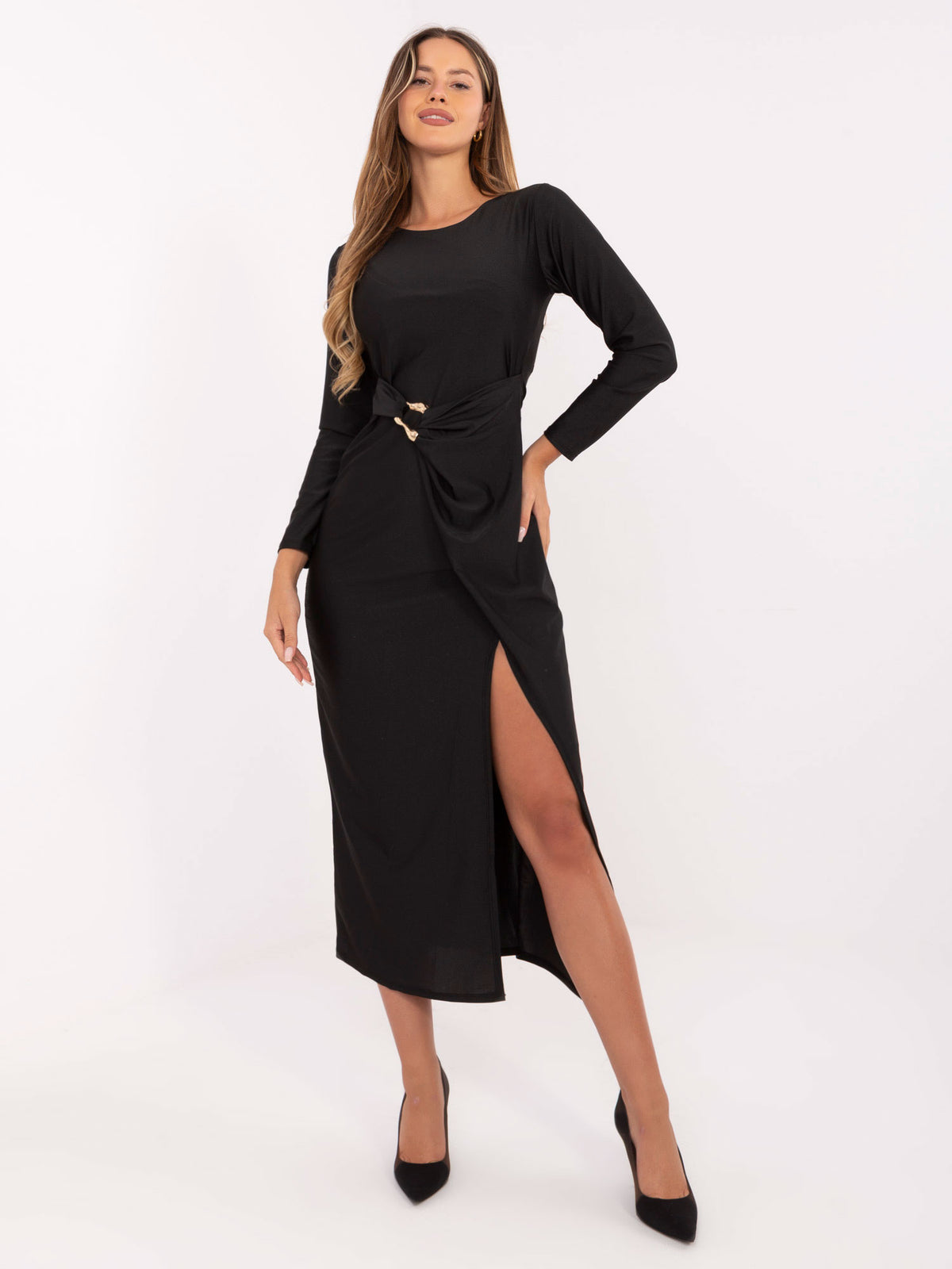 MELFIA Ruched Evening Dress