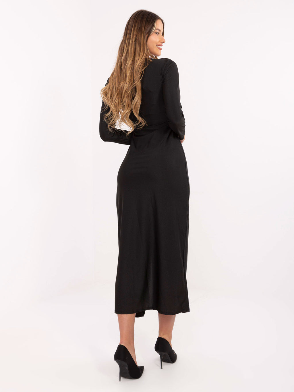 MELFIA Ruched Evening Dress