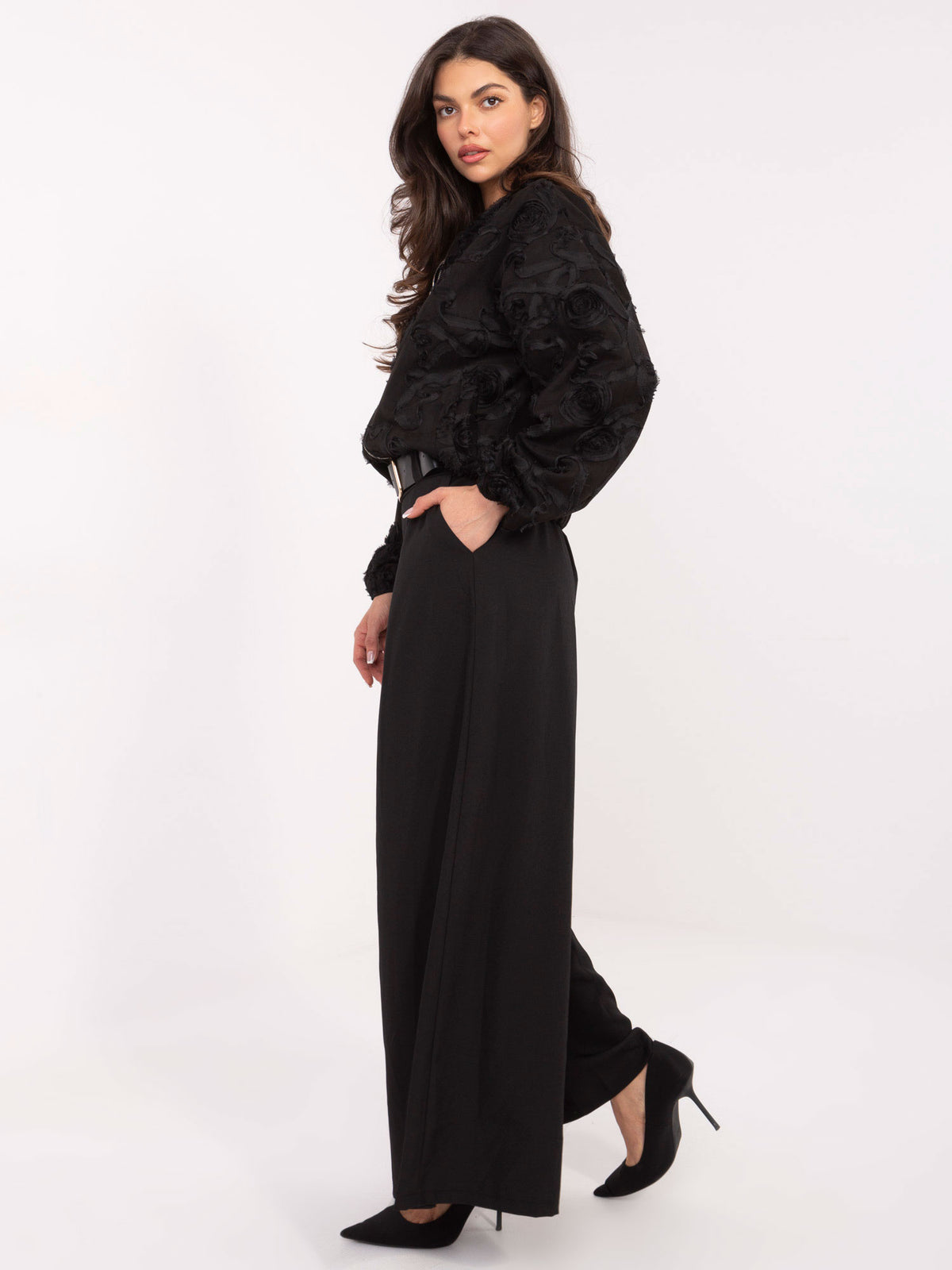 MELFIA Weite Hose mit Falten
