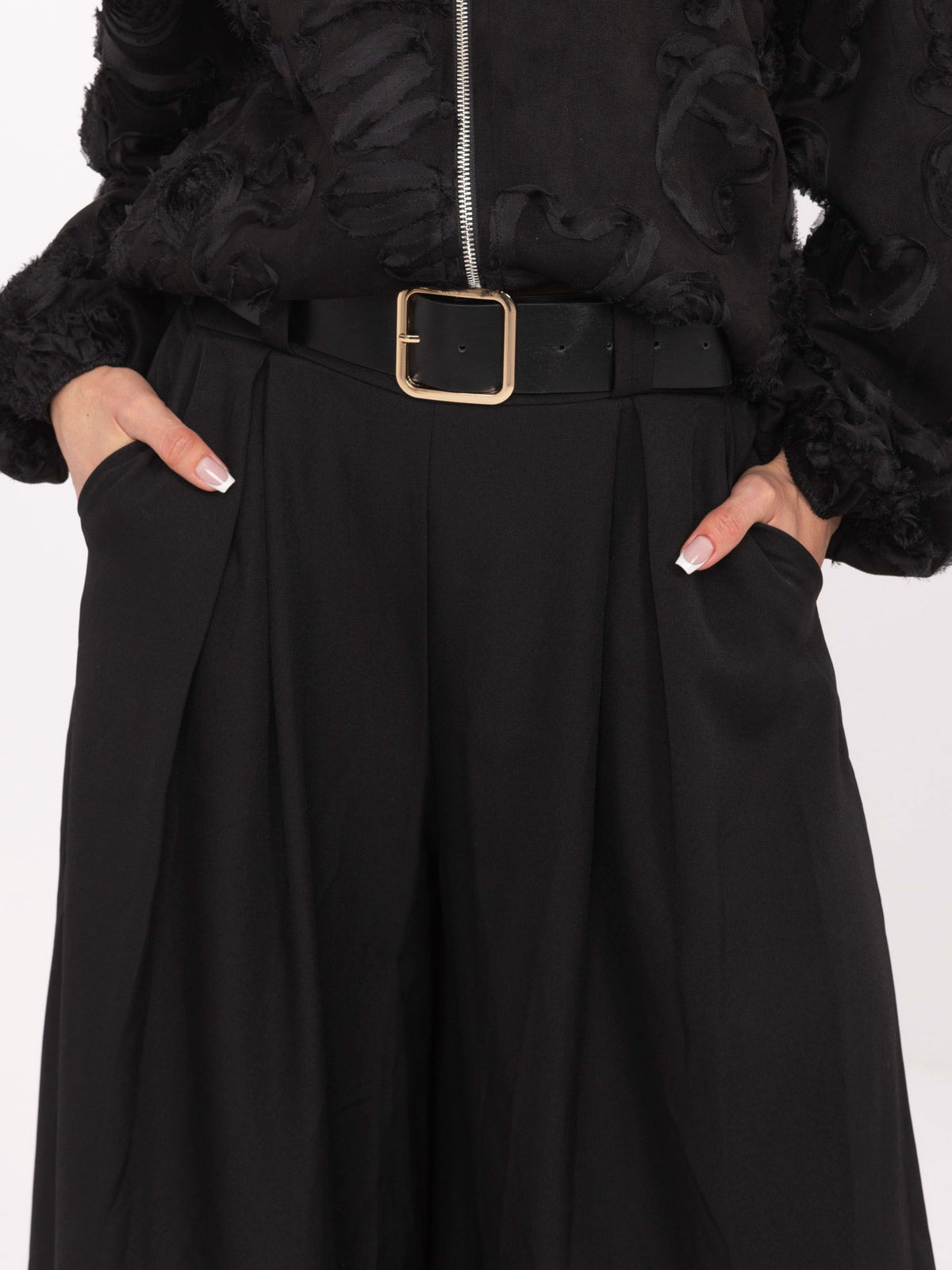 MELFIA Weite Hose mit Falten