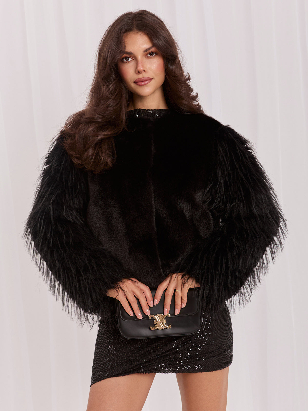 MELFIA Contrast Sleeve Jacket