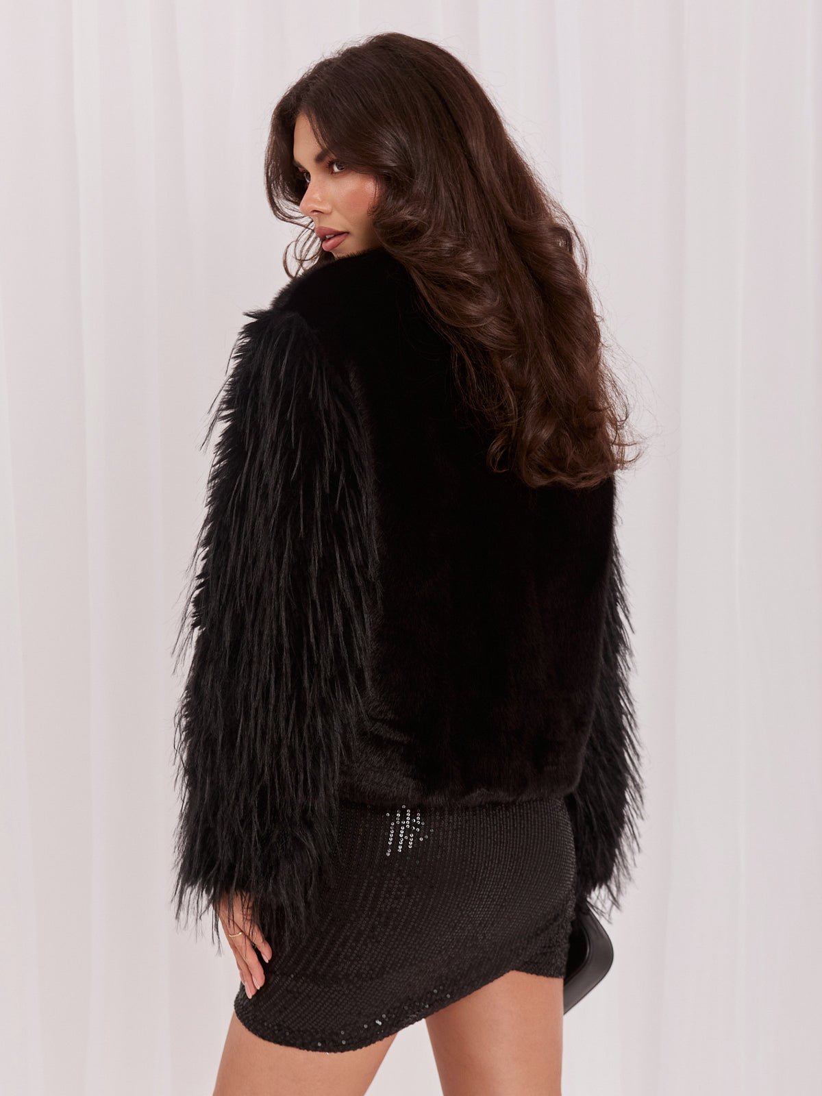 MELFIA Contrast Sleeve Jacket