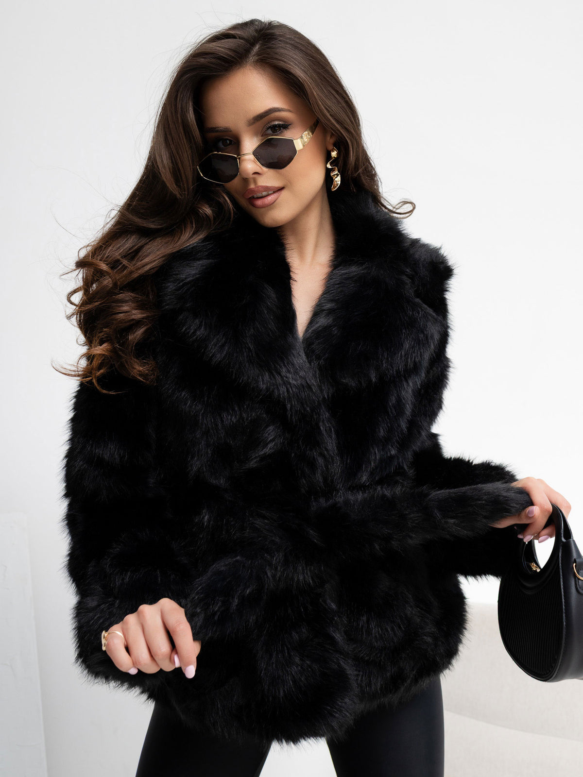 MELFIA Classic Fur Collar Jacket