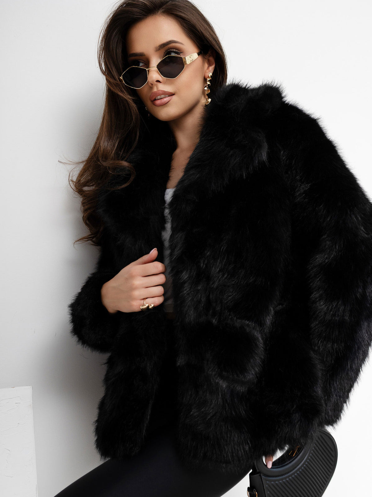 MELFIA Classic Fur Collar Jacket