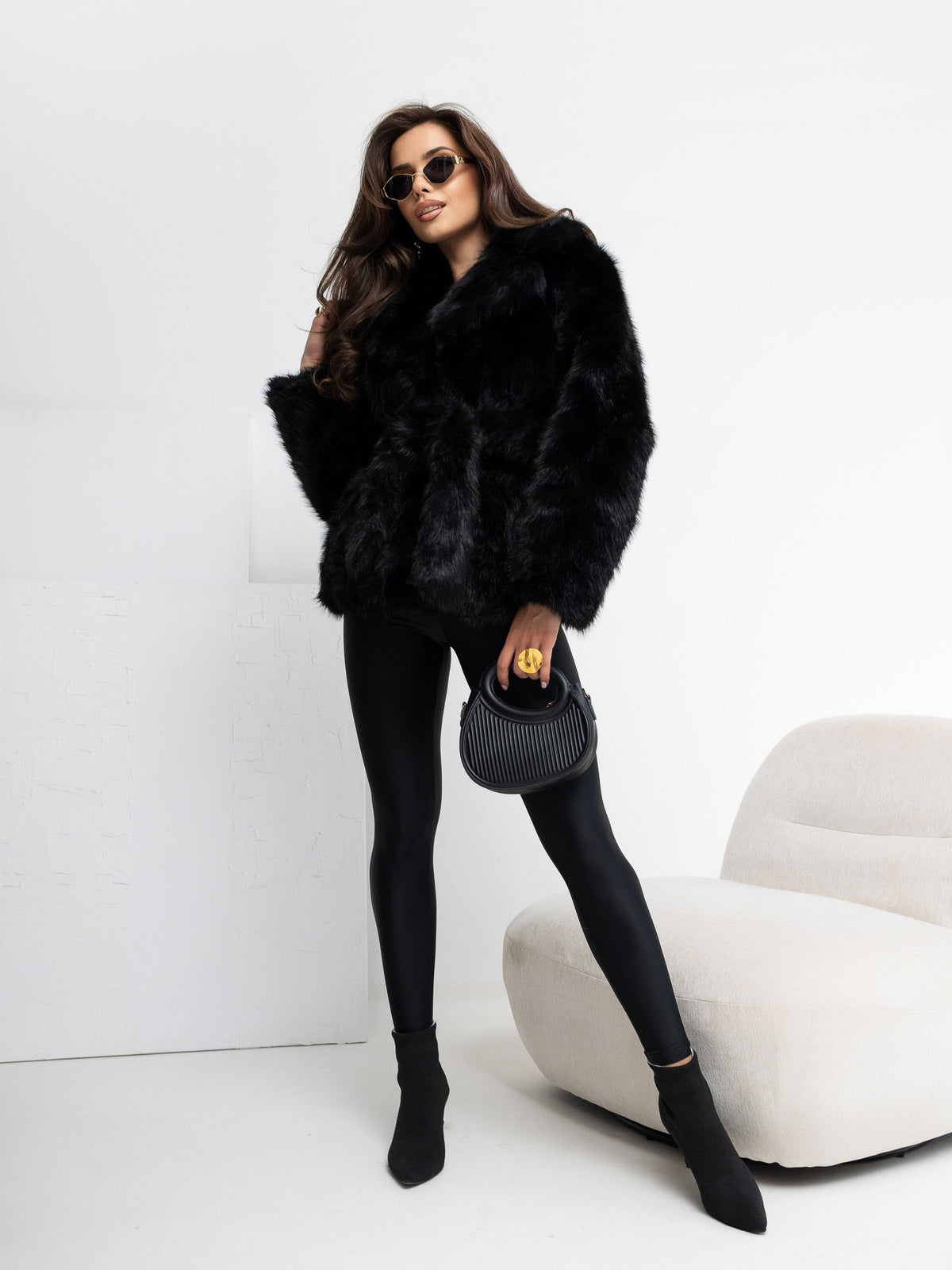MELFIA Classic Fur Collar Jacket