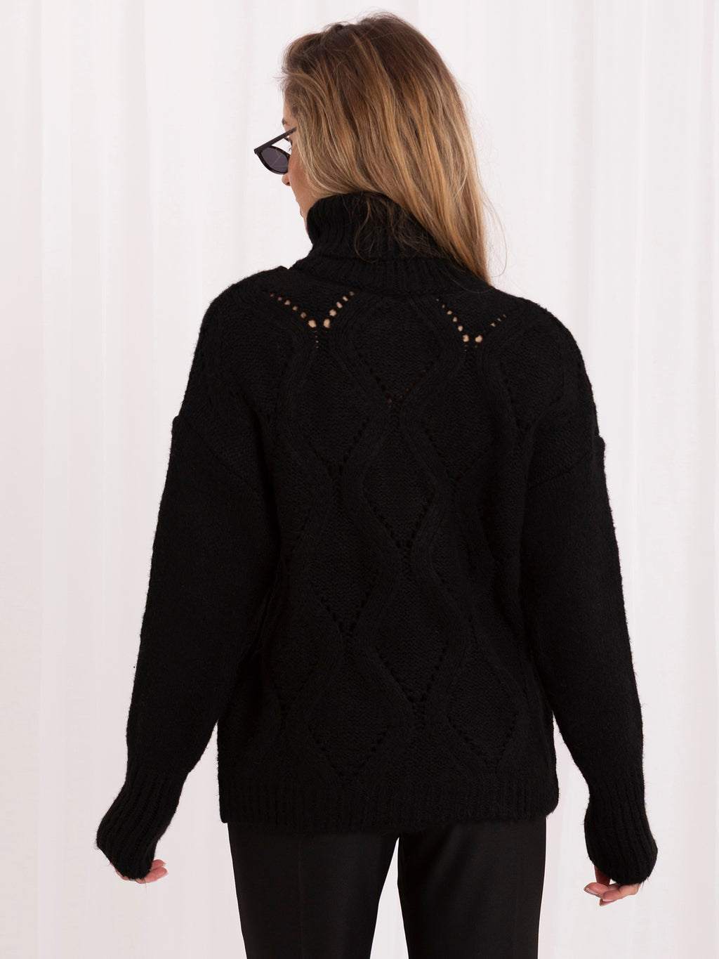 MELFIA – Oversize-Pullover mit Rollkragen