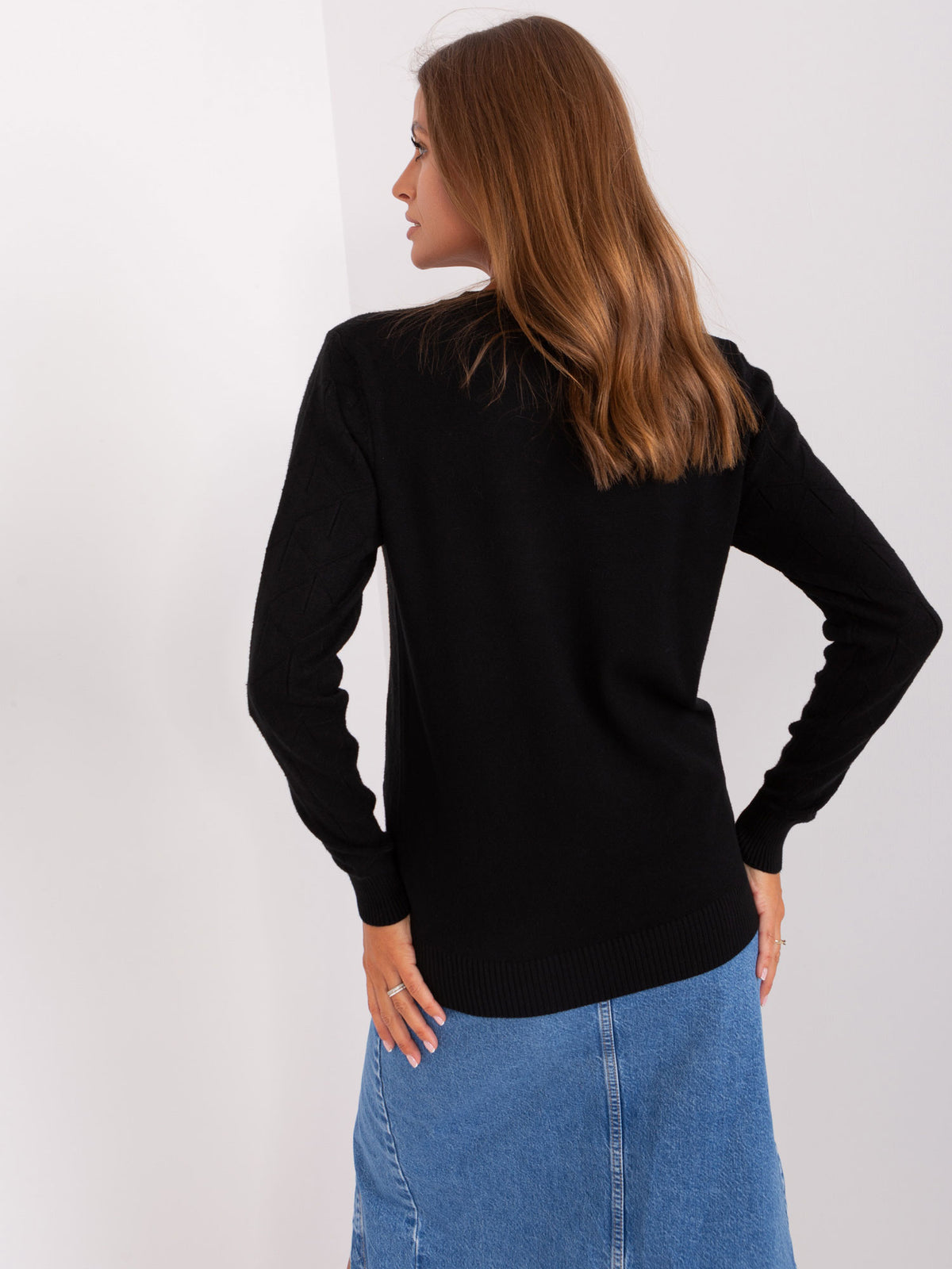 MELFIA – Feinstrickpullover mit dezentem Muster
