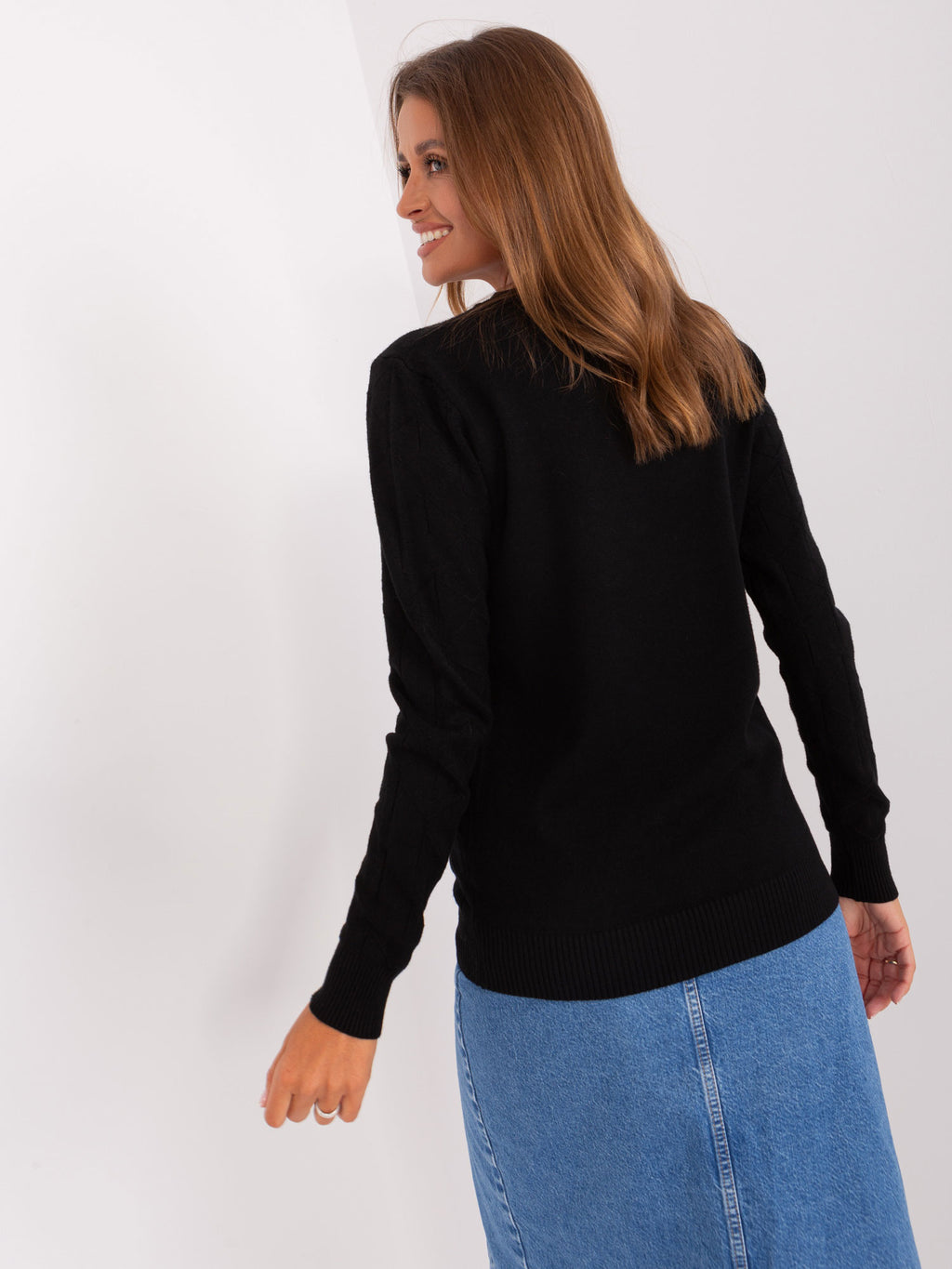 MELFIA – Feinstrickpullover mit dezentem Muster