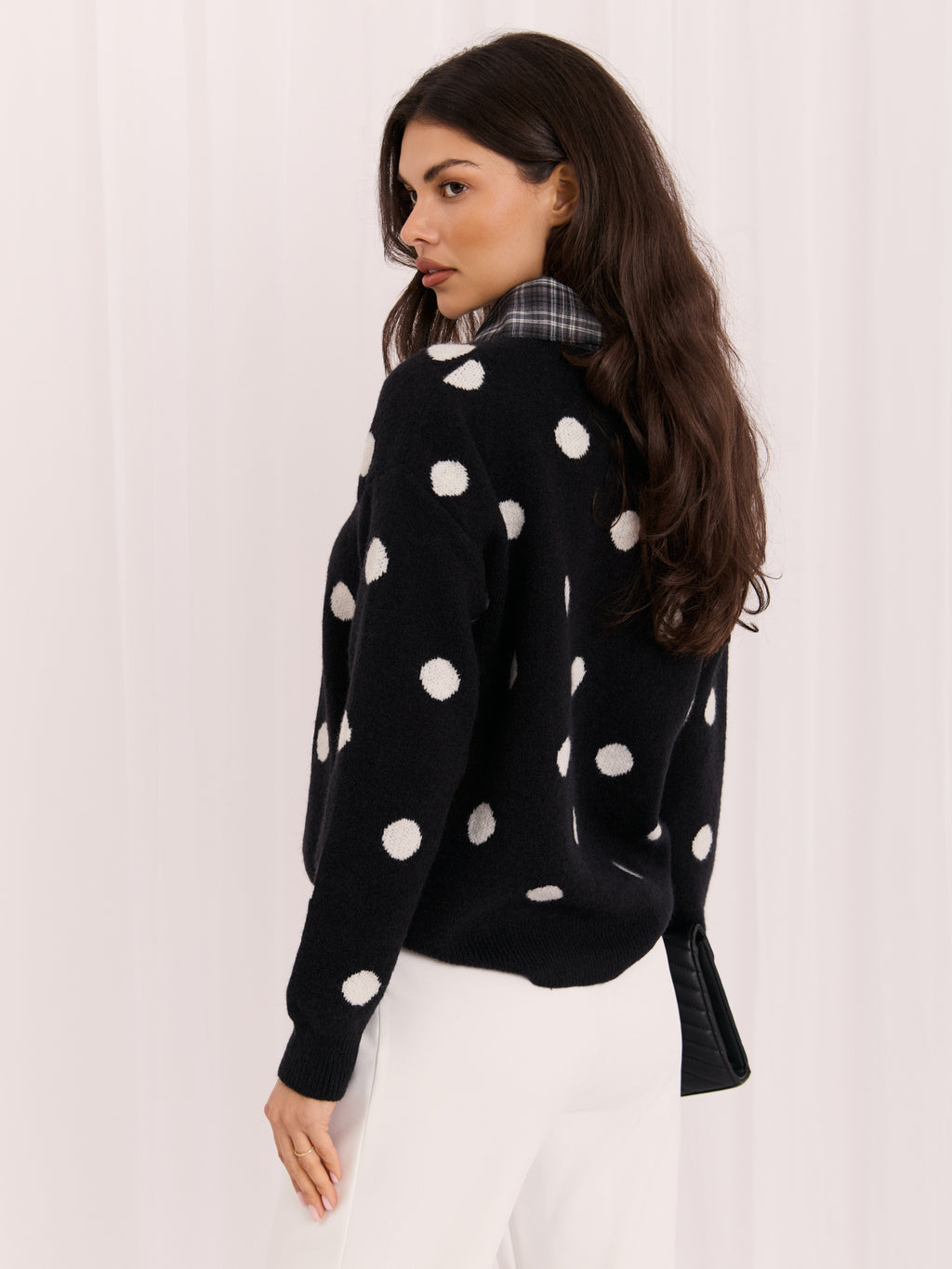 MELFIA – Oversize-Pullover mit Punktmuster