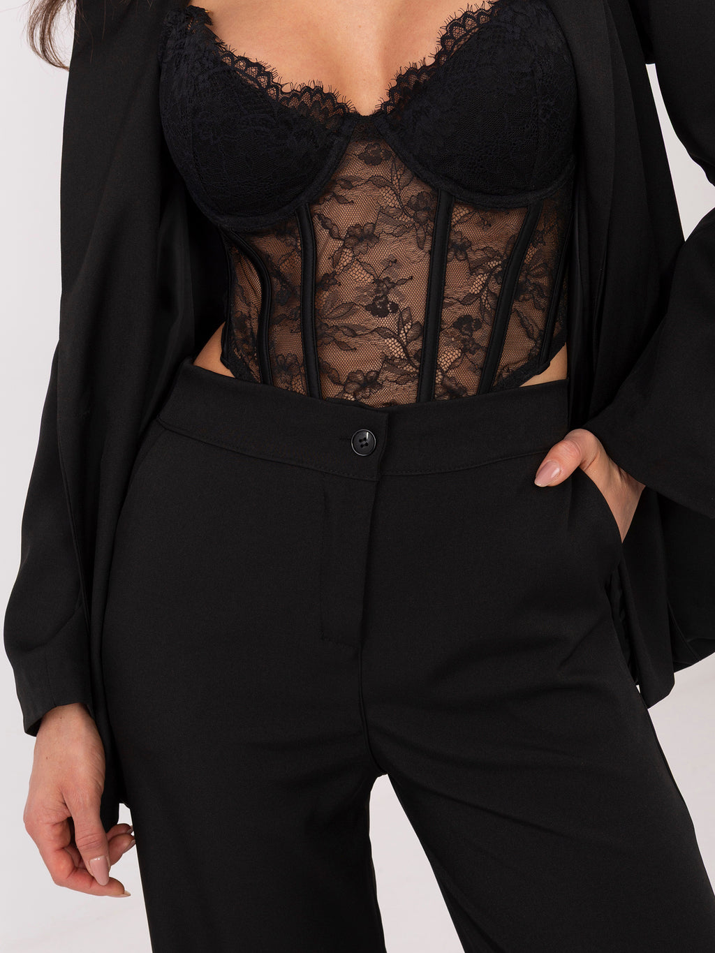 MELFIA Kamelfarbener Zweiteiler mit weiter Hose – Elegantes Set