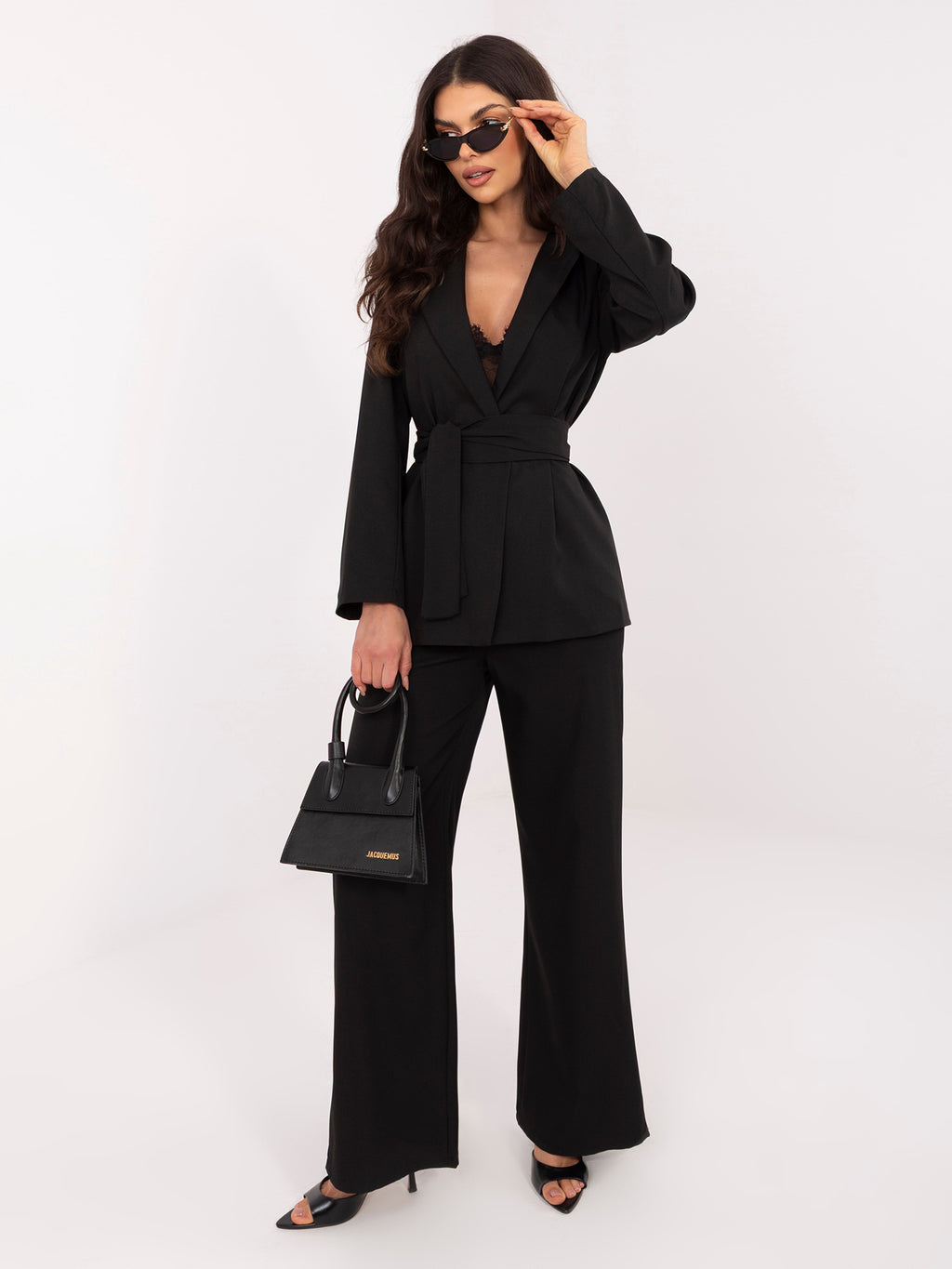 MELFIA Kamelfarbener Zweiteiler mit weiter Hose – Elegantes Set