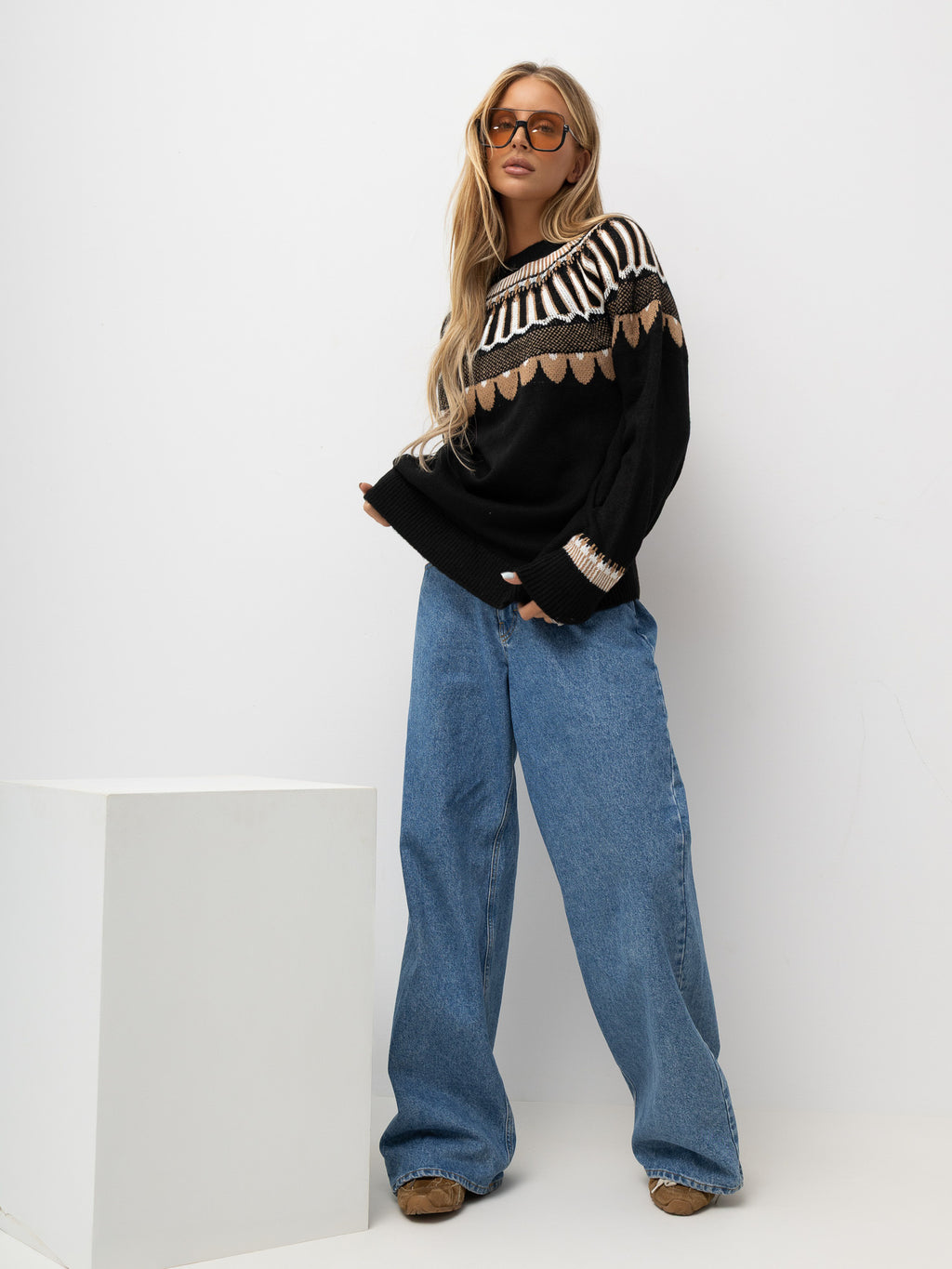 MELFIA – Klassischer Pullover mit elegantem Muster