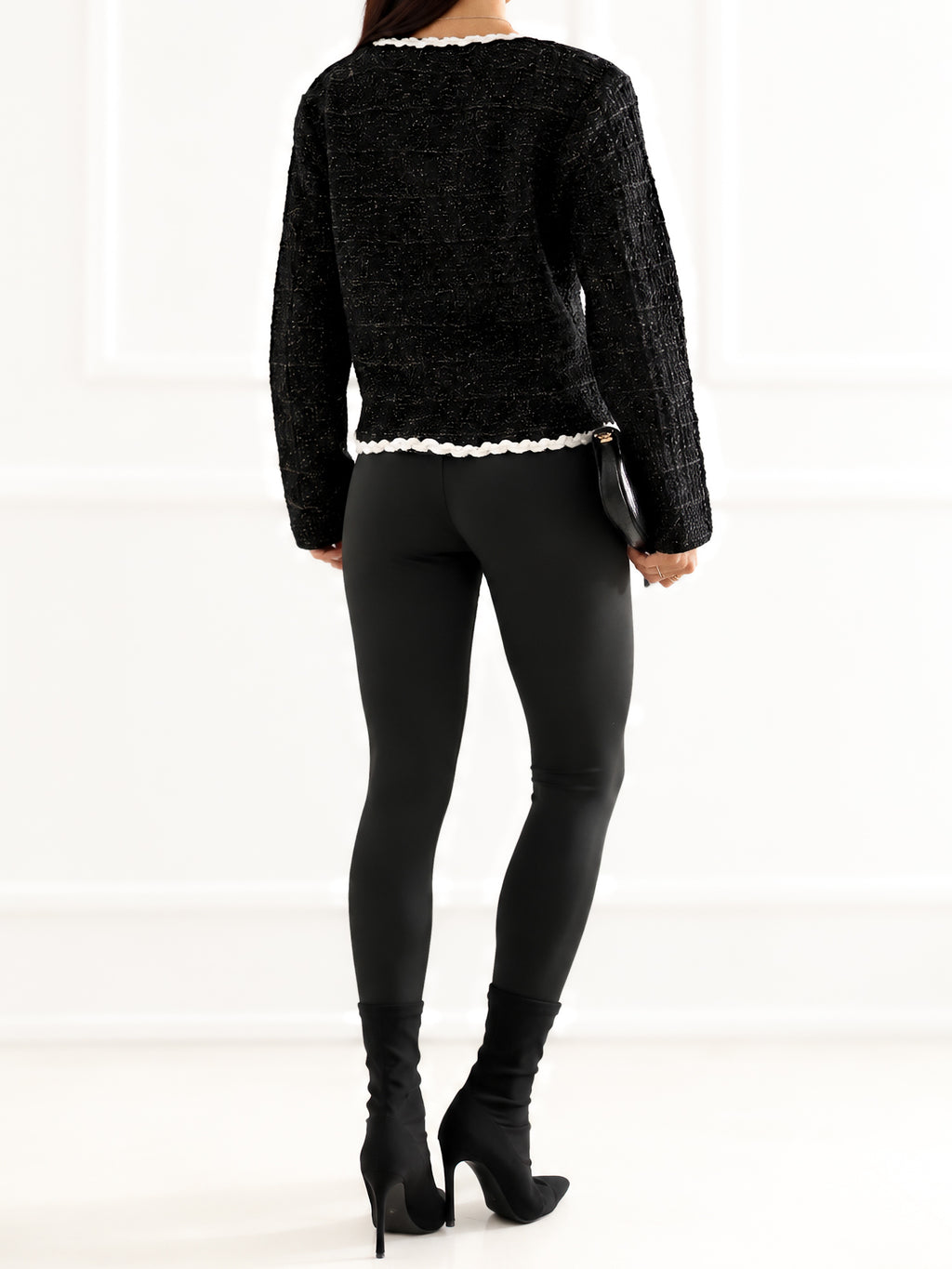MELFIA LOREA – Eleganter Cardigan mit Strukturmuster