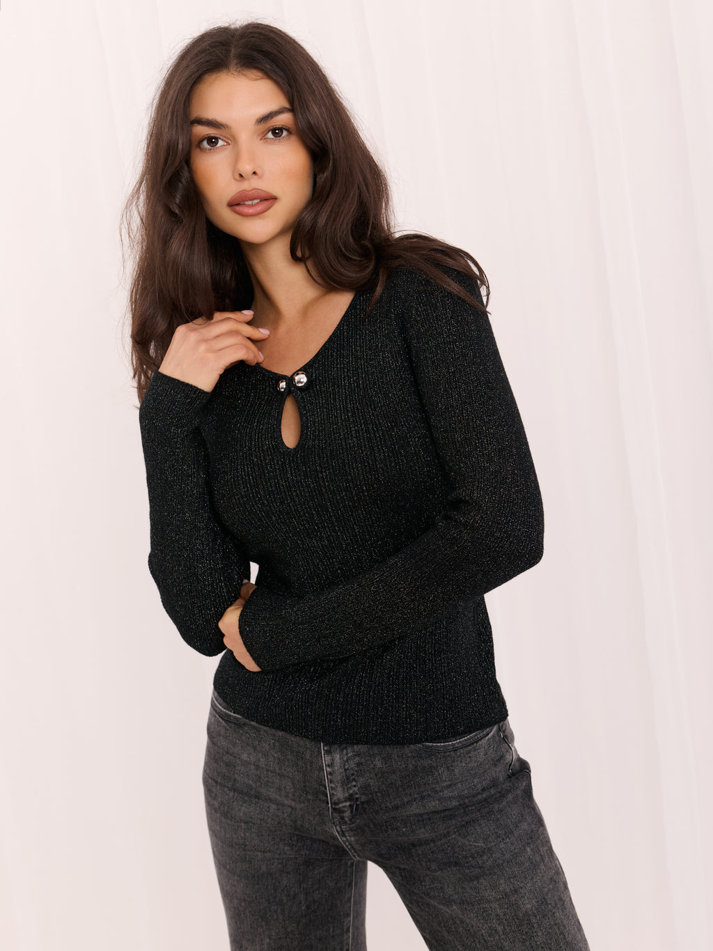 MELFIA® Pullover mit Dekolleté