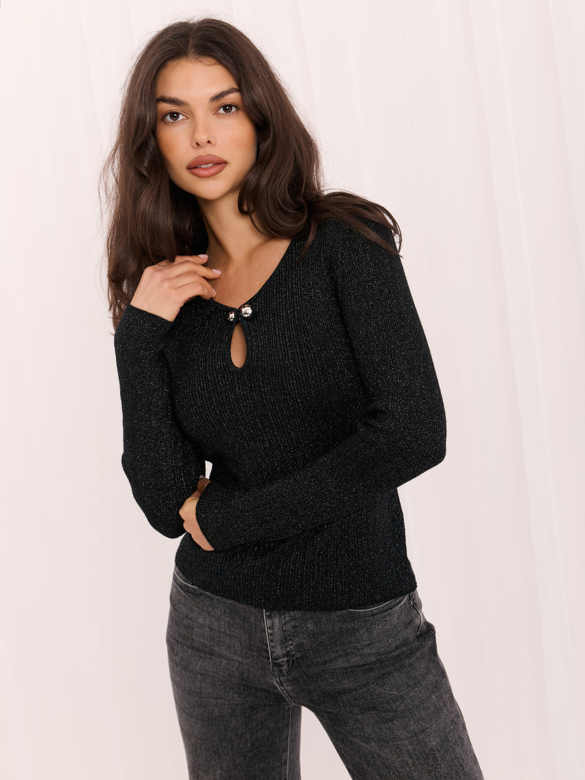 MELFIA® Pullover mit Dekolleté