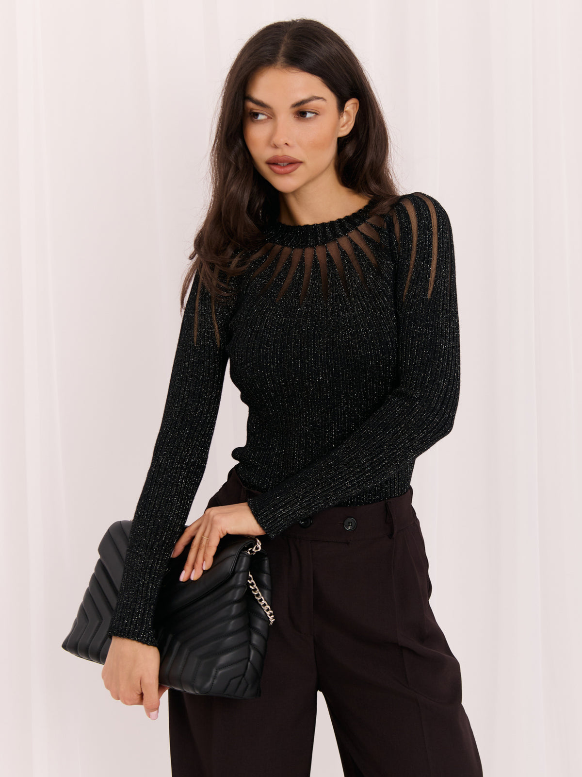 MELFIA® Pullover mit Netz-Einsätzen