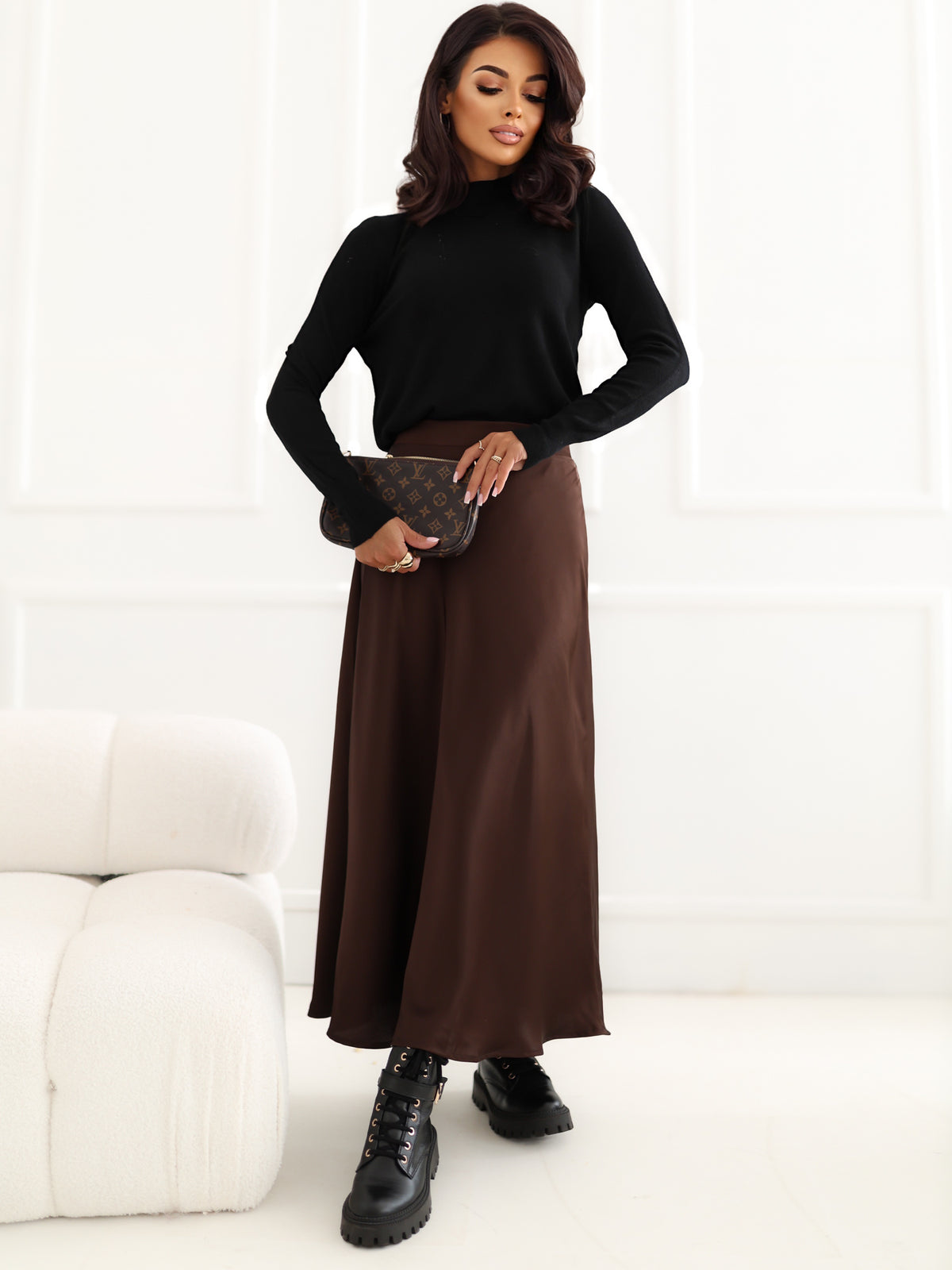 MELFIA – Weicher Pullover mit Stehkragen