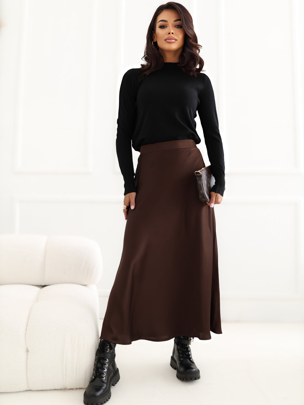 MELFIA – Weicher Pullover mit Stehkragen