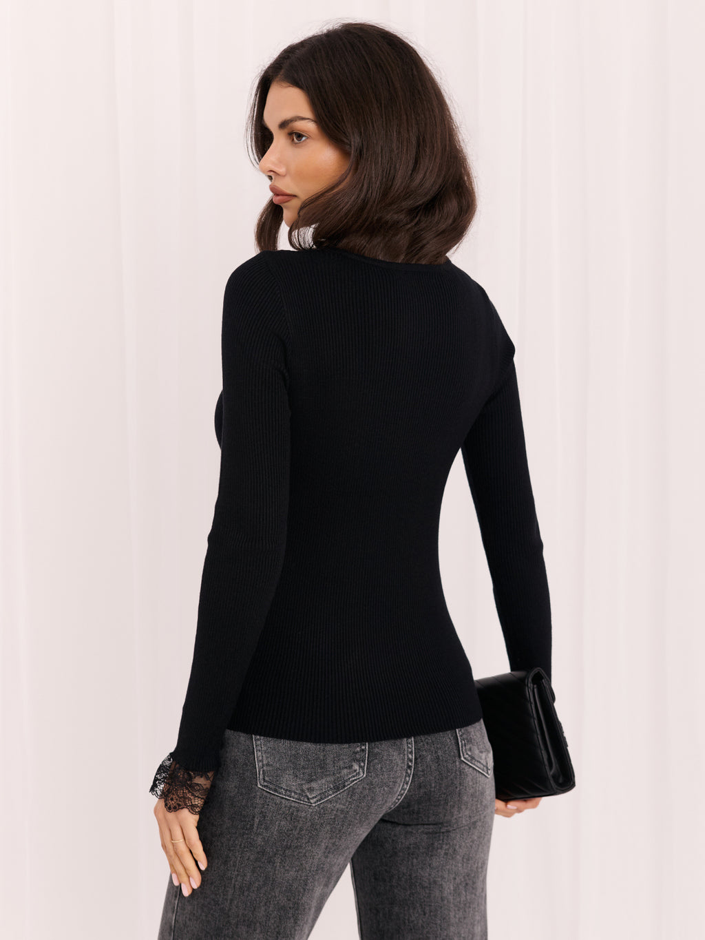 MELFIA® Pullover mit Spitzeneinsatz