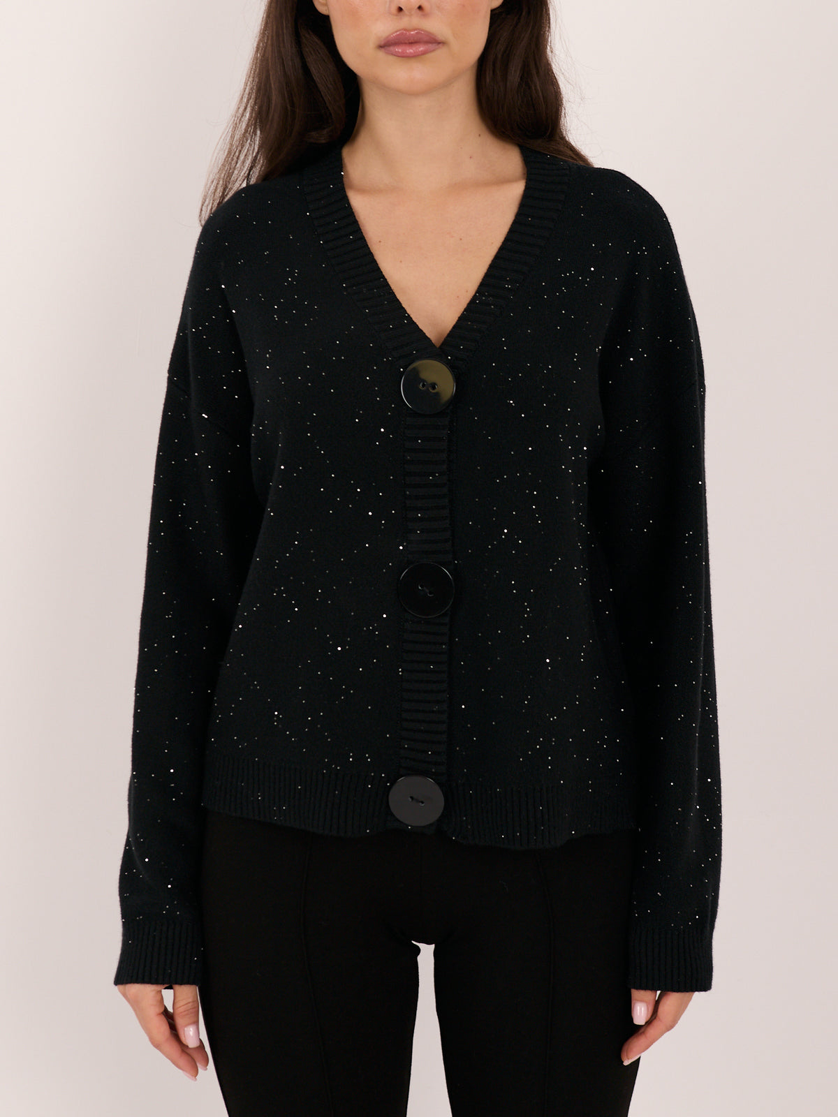 MELFIA® Strickjacke mit großen Knöpfen