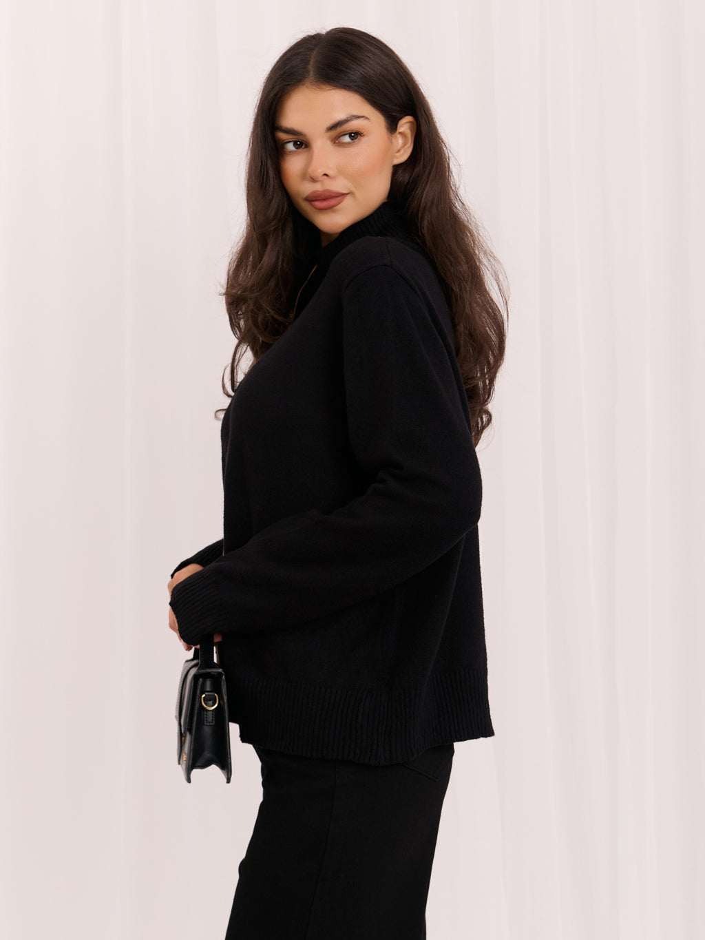 MELFIA® Cardigan mit Stehkragen & Knöpfen